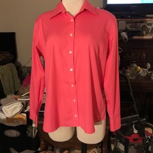 NWOT Lands’ end button down blouse.